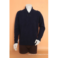 Homens Yak Lã / Cashmere V Neck Long Sleeve Sweater / Tricô / Vestuário / Vestuário